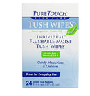 Pure Touch Skin Care Tush Wipes 24 Packets