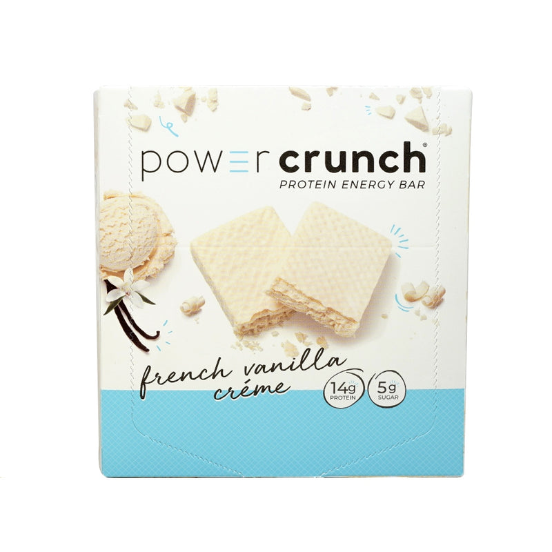 PowerCrunch Original French Vanilla Creme 12 Bars 16.8 oz