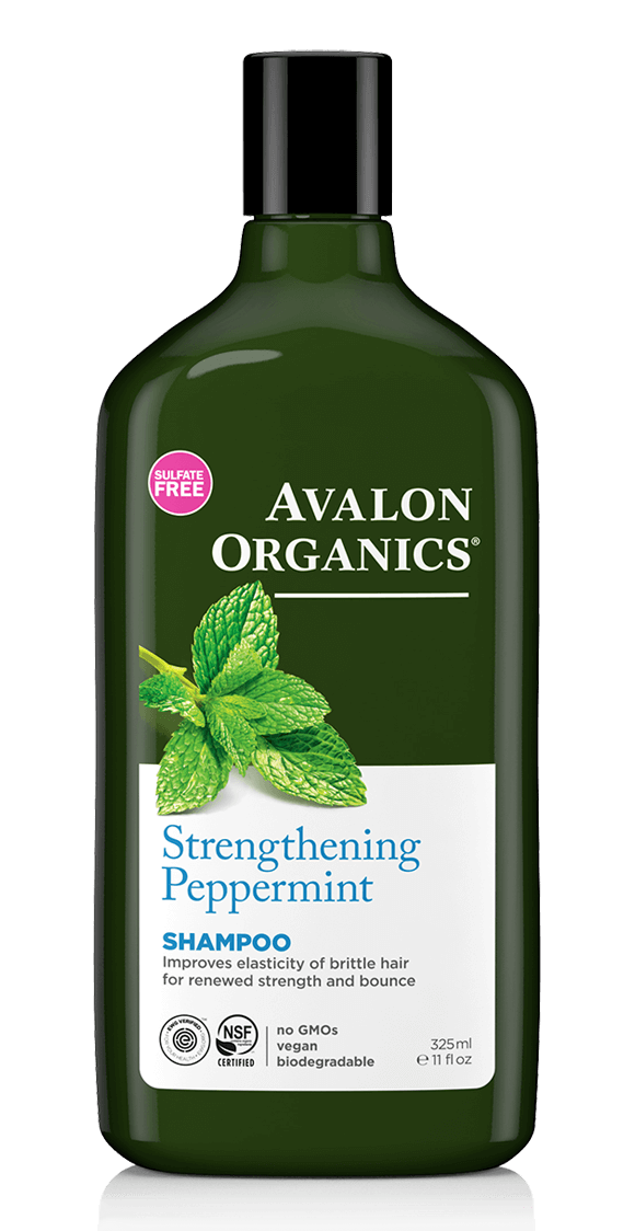 Avalon Organics Shampoo Strengthening Peppermint 11 fl oz