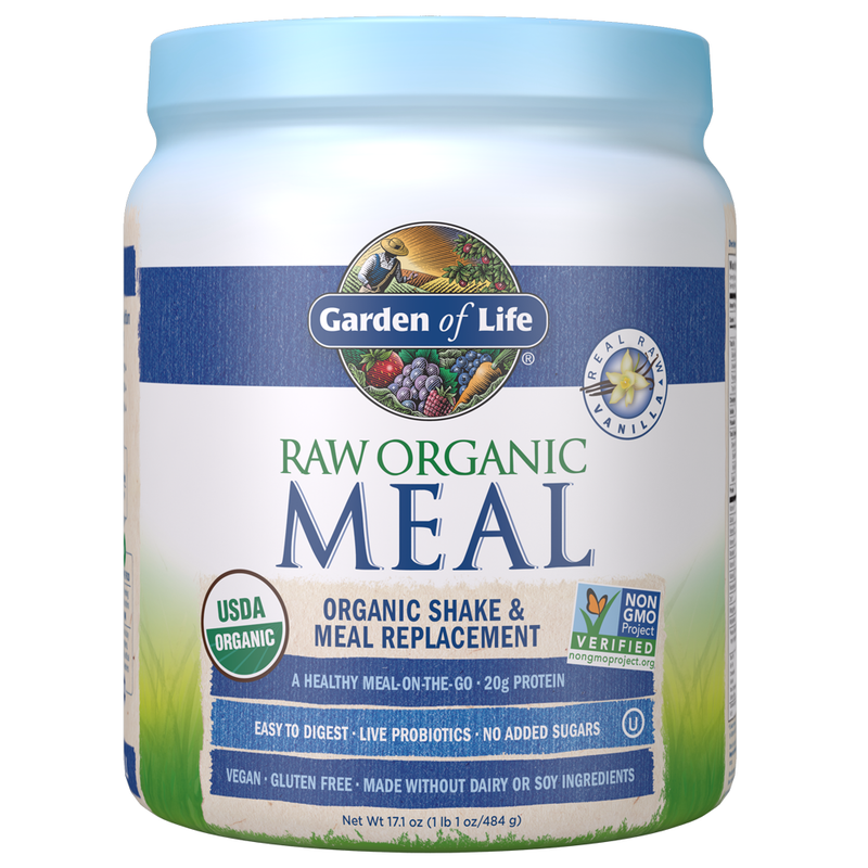 Garden of Life Raw Organic Meal Shake & Meal Replacement Vanilla 17.1 oz