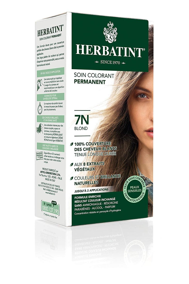 Herbatint Permanent Haircolor Gel 7N Blonde 4.56 fl oz