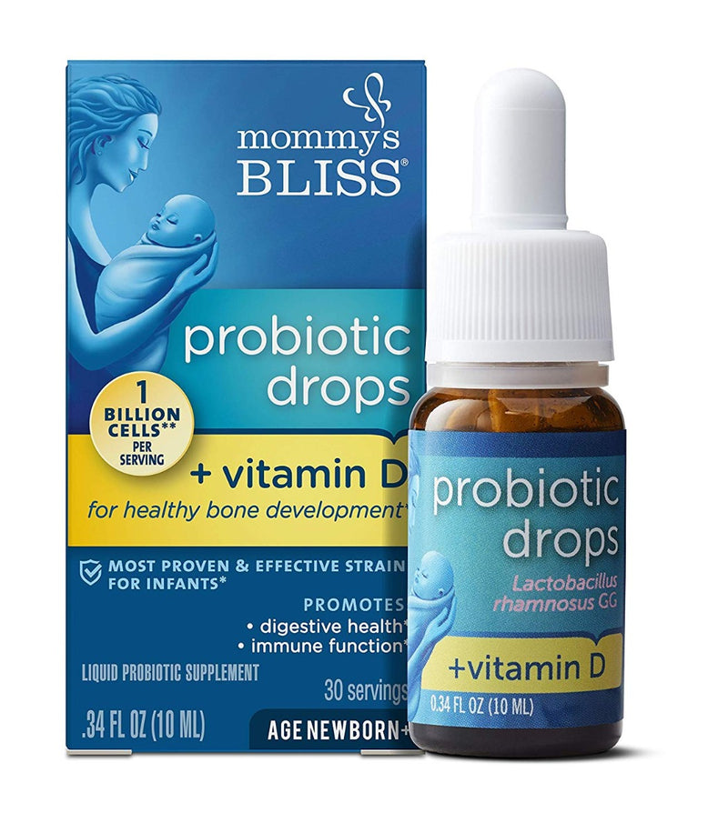 Mommy Bliss Probiotic Drops + Vitamin D 0.34 fl oz