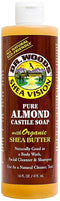 DR.WOODS Shea Vision Pure Almond Castile Soap 16 fl oz