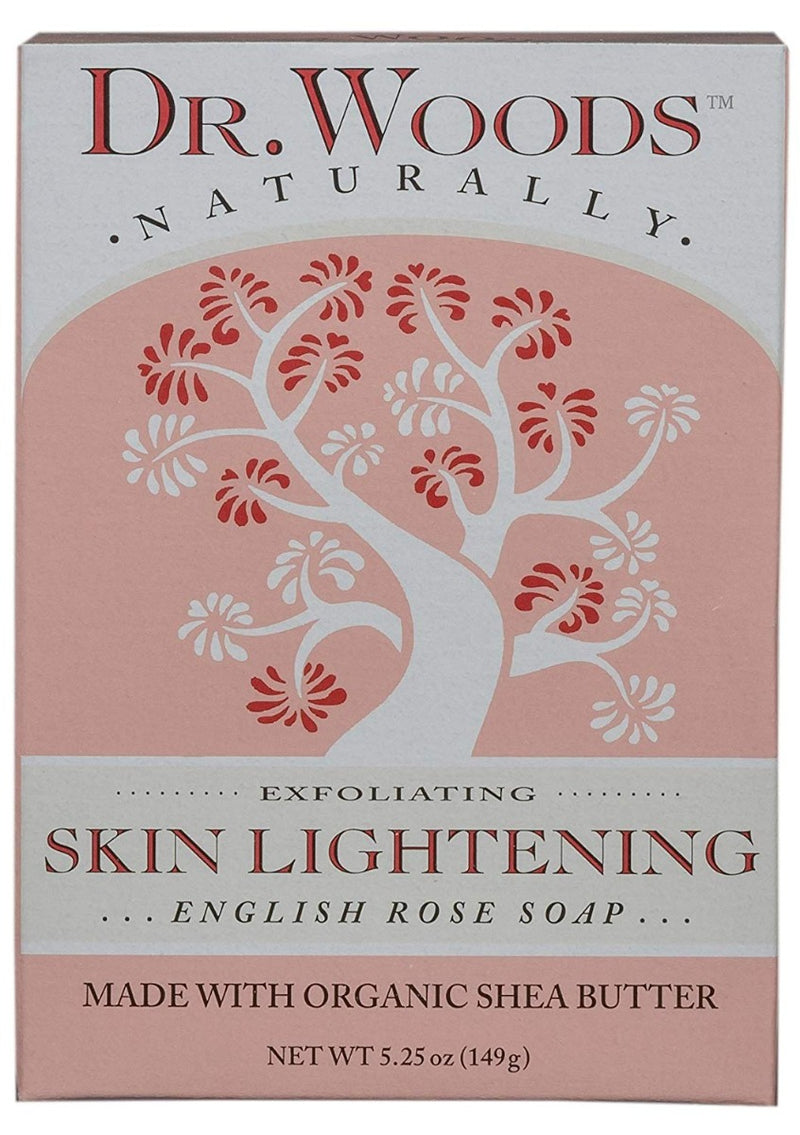 DR.WOODS Skin Lightening English Rose Soap 5.25 oz