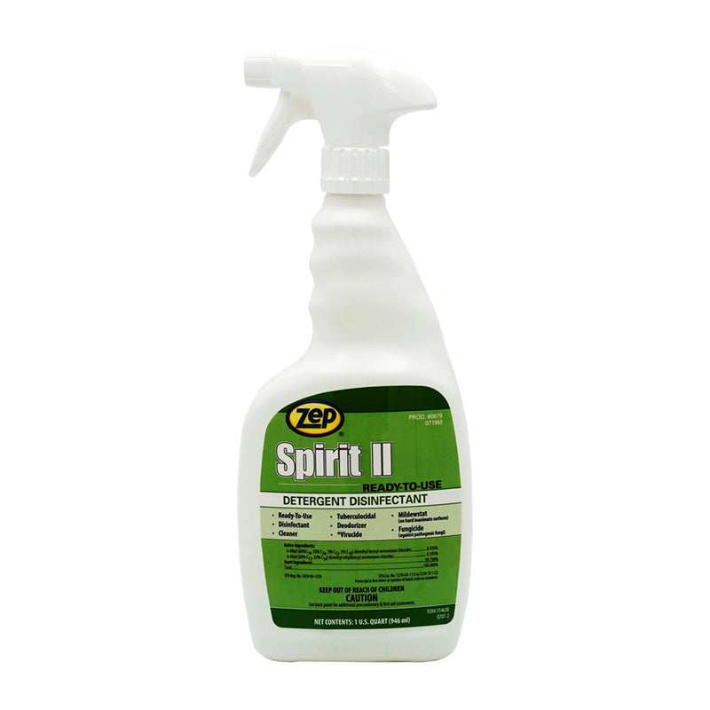 Zep Spirit ll Ready-To-Use Detergent Disinfectant 1 qt