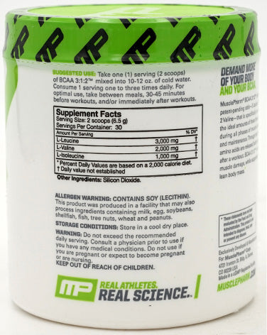 Musclepharm BCAA 3:1:2, Unflavored 0.43 lbs