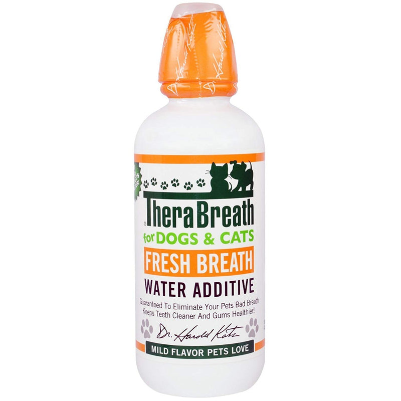 TheraBreath Fresh Breath Water Additive For Dogs and Cats Mild Flavor 16 fl oz