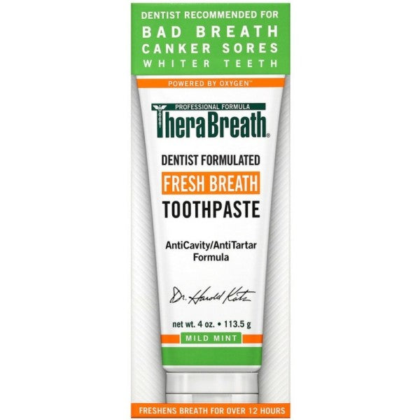 TheraBreath Fresh Breath Toothpaste   4 oz
