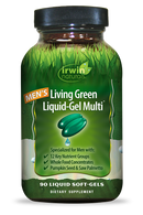 Irwin Naturals Mens Living Green Liquid-Gel Multi 90 Liquid Softgels