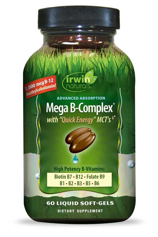 Irwin Naturals Mega B Complex 60 Liquid Softgels