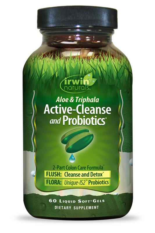 Irwin Naturals Active-Cleanse and Probiotics 60 Liquid Softgels