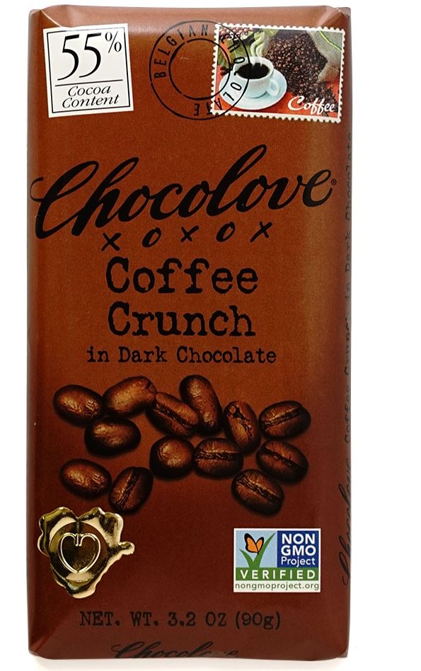 CHOCOLOVE Coffee Crunch in Dark Chocolate 3.2 oz