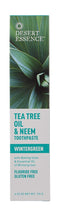 DESERT ESSENCE Natural Tea Tree Oil & Neem Toothpaste 6.25 oz