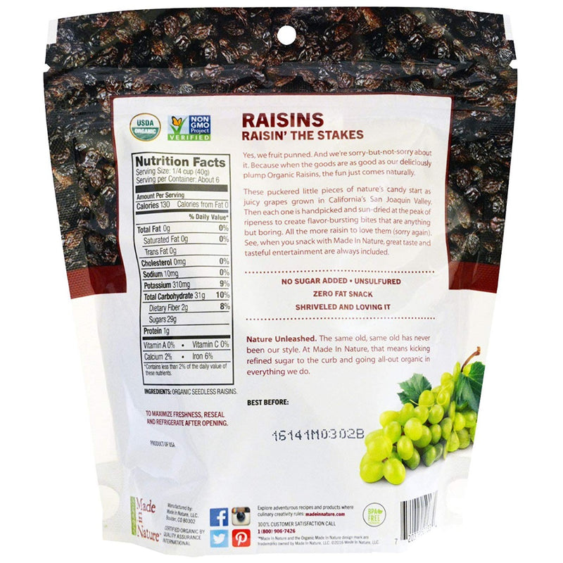 Made in Nature Organic Raisins 9 oz