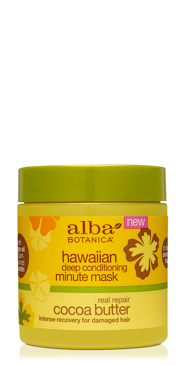 Alba Botanica Hawaiian Deep Conditioning Minute Mask Cocoa Butter 5.5 oz