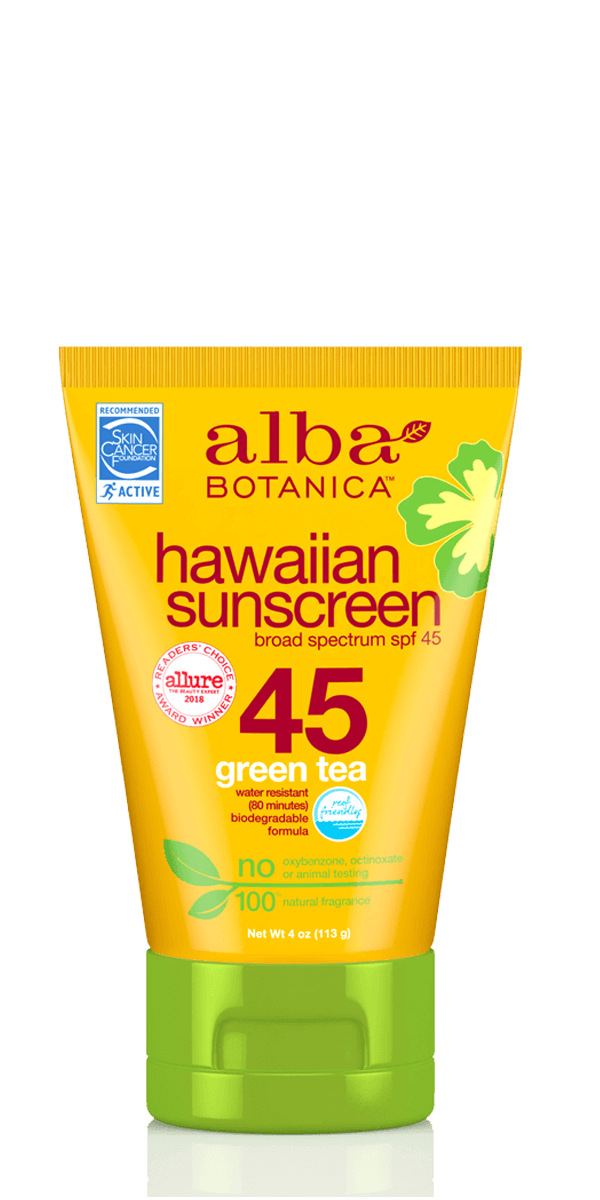 Alba Botanica Natural Hawaiian Sunscreen SPF 45 4 oz