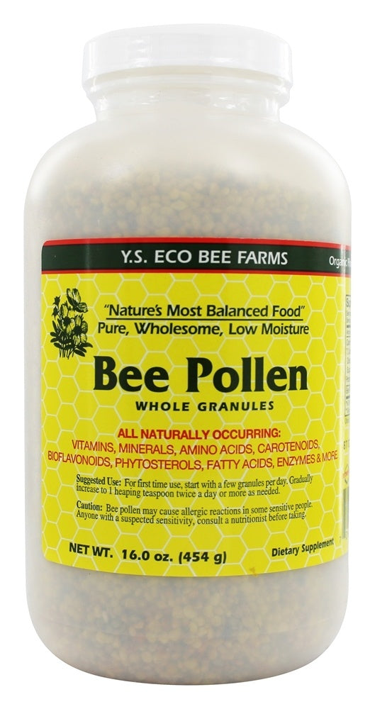Y.S. Eco Bee Farms Bee Pollen Whole Granules 16 oz