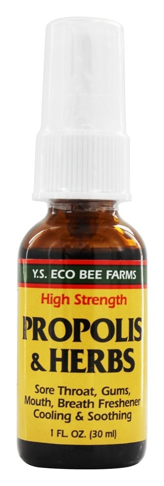 Y.S. Eco Bee Farms Propolis & Herbs High Strength Spray 1 fl oz