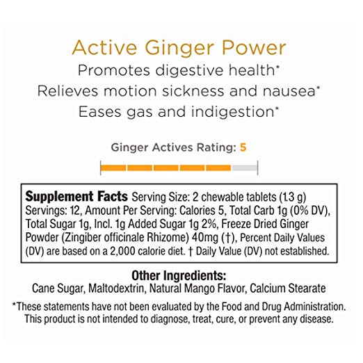 Ginger People Ginger Rescue Mighty Mango 24 Tablets
