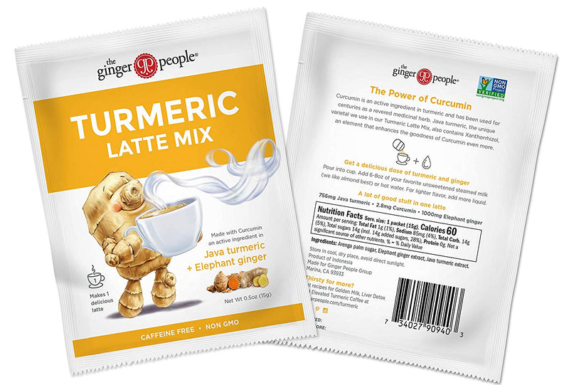 Ginger People Ginger Turmeric Latte Mix 10 Packets