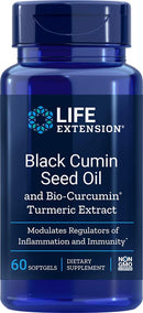 Life Extension Black Cumin Seed Oil With Bio-Curcumin 60 Softgels