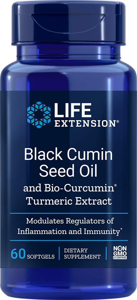 Life Extension Black Cumin Seed Oil With Bio-Curcumin 60 Softgels