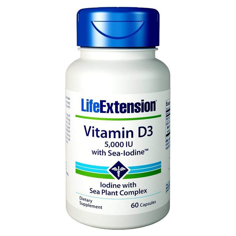 Life Extension Vitamin D3 5,000 IU 60 Capsules