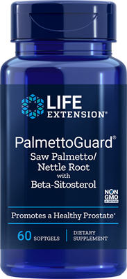 Life Extension PalmettoGuard Saw Palmetto/ Nettle Root with Beta-Sitosterol 60 Softgels
