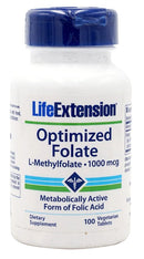 Life Extension Optimized Folate 100 Veg Tablets
