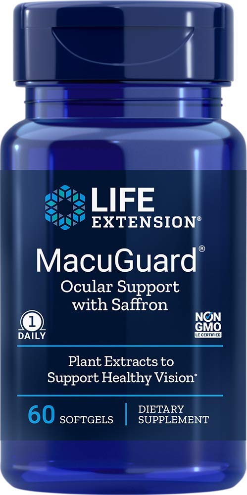 Life Extension MacuGuard Ocular Support Eye Health Formula 60 Softgels