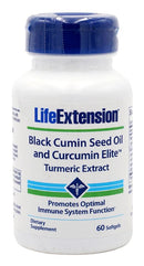 Life Extension Black Cumin Seed Oil and Curcumin Elite 60 Softgels