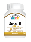 21st Century Stress B with Iron 66 Tablets