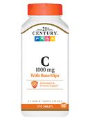 21st Century Vitamin C 1,000 mg with Rose hips 110 Tablets
