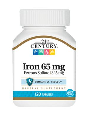 21st Century Iron 65 mg 120 Tablets
