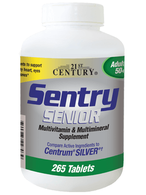21st Century Sentry Senior Adult 50+ 265 Tablets