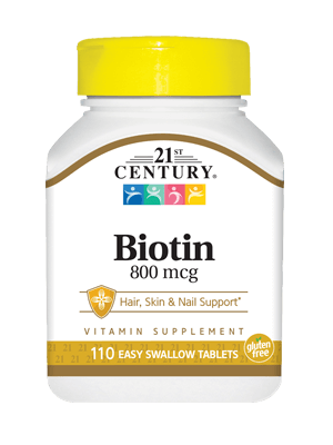 21st Century Biotin 800 mcg 110 Tablets