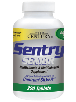 21st Century Sentry Senior Adult 50+ 220 Tablets