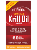 21st Century Krill Oil 350 mg 60 Softgels