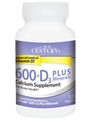 21st Century Calcium 600+D3 Plus Minerals 120 Tablets
