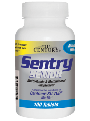 21st Century Sentry Senior Men's 50+ 100 Tablets