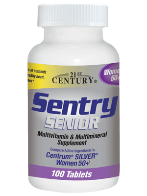 21st Century Sentry Senior Women's 50+ 100 Tablets