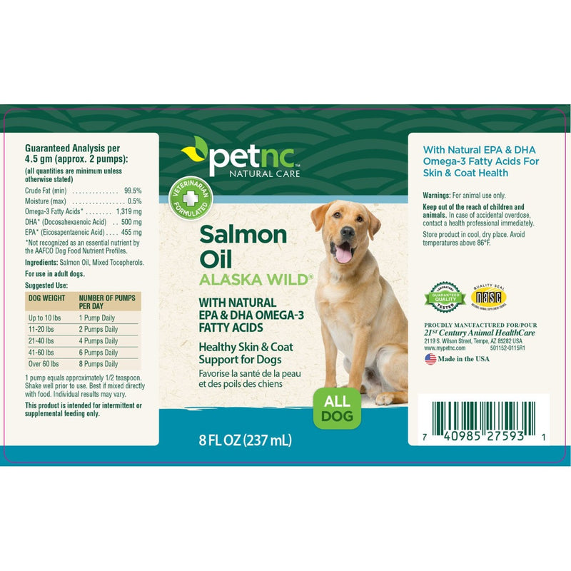 petnc Natural Care Salmon Oil Alaska Wild 8 fl oz
