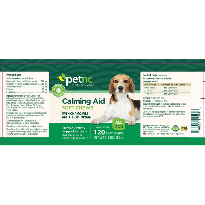 petnc Natural Care Calming Aid Soft Chews 120 soft chews