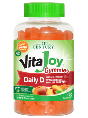 21st Century VitaJoy Daily D 2,000 IU 120 Gummies