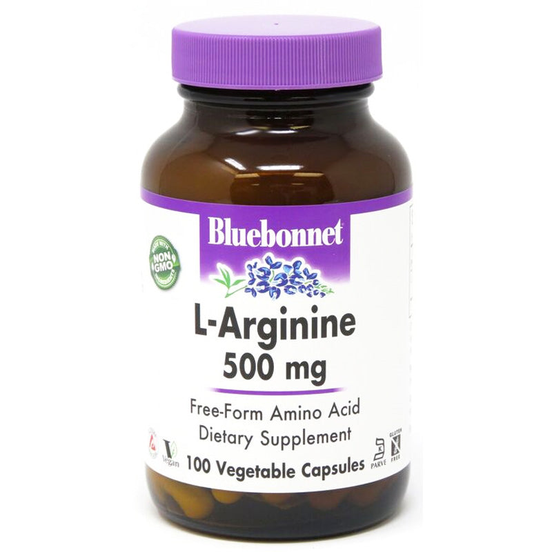 Bluebonnet Nutrition L-Arginine 500 mg 100 Veg Capsules