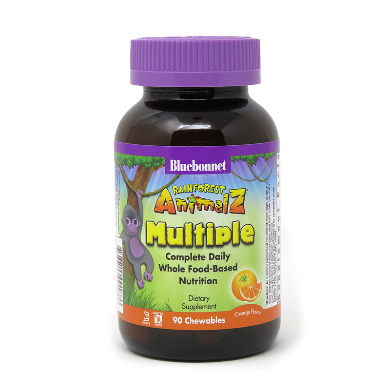 Bluebonnet Nutrition Rainforest Animalz Multiple Orange Flavor 90 Chewables