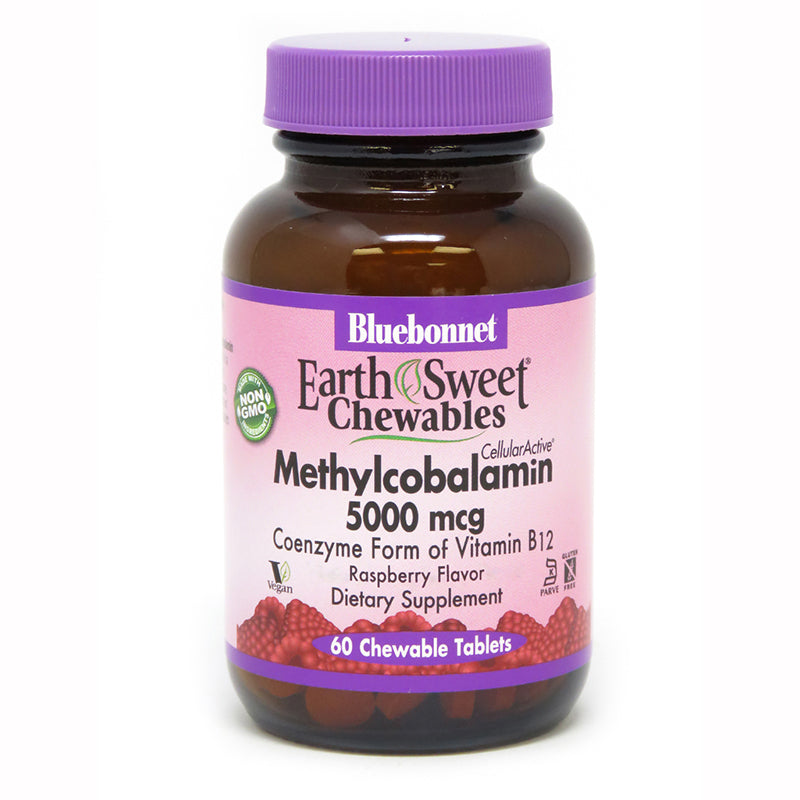 Bluebonnet Nutrition EarthSweet Chewables Methylcobalamin 5,000 mcg 60 Chewable Tablets