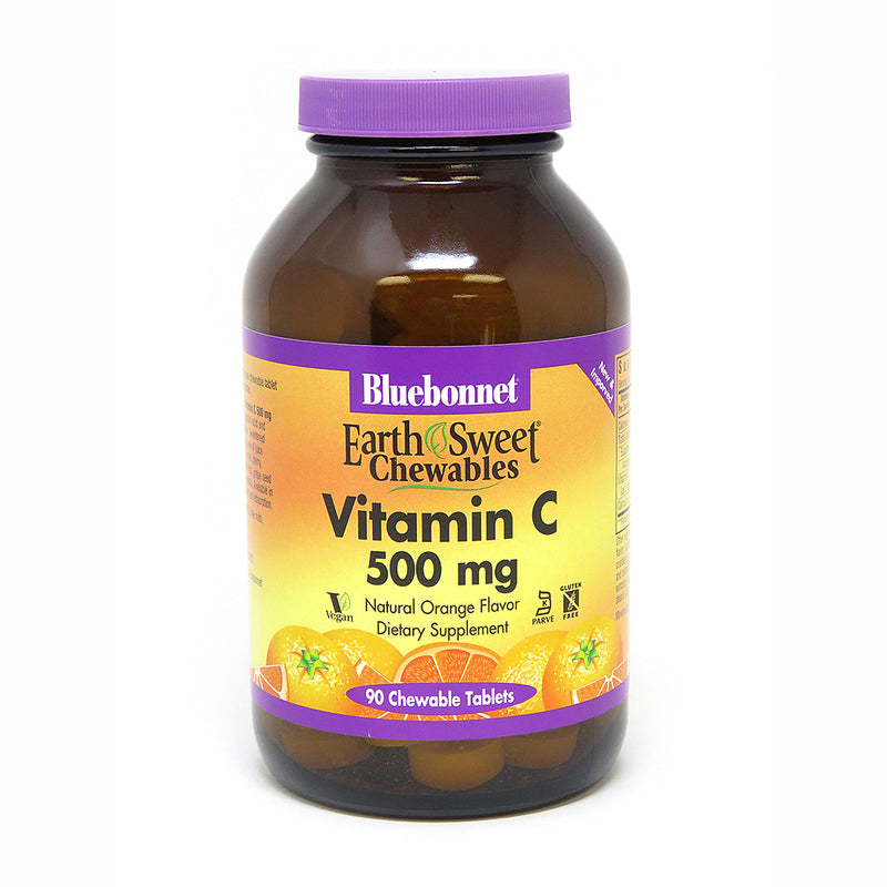 Bluebonnet Nutrition Earth Sweet Chewables Vitamin C 500 mg 90 Chewable Tablets