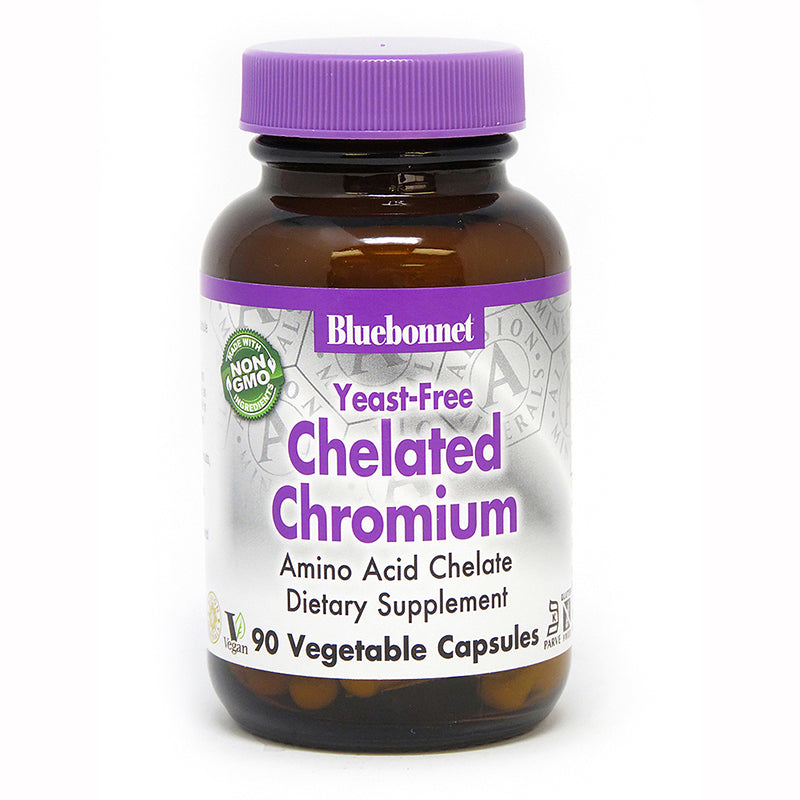 Bluebonnet Nutrition Chelated Chromium Yeast-Free 200 mcg 90 Veg Capsules