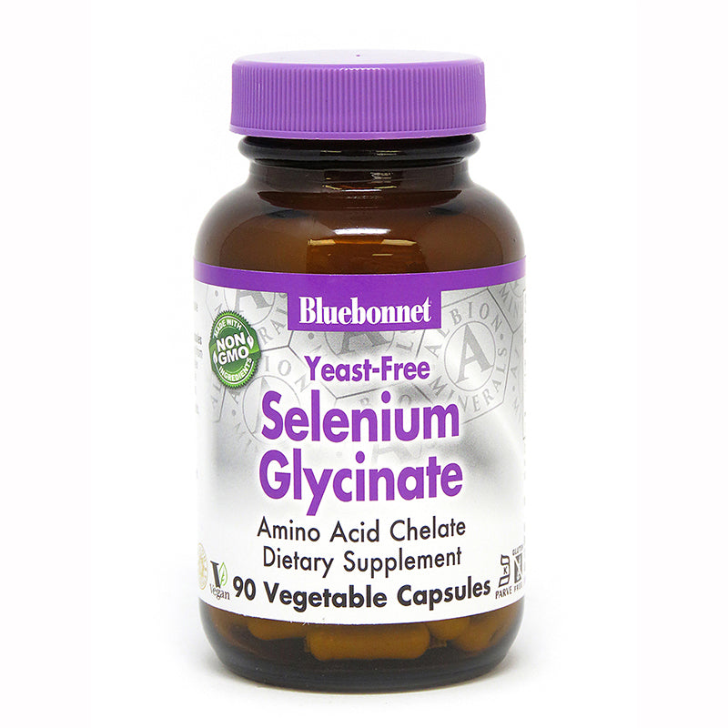 Bluebonnet Nutrition Selenium Glycinate Yeast-Free 200 mcg 90 Veg Capsules